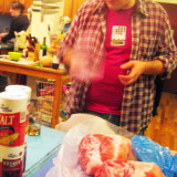 Tom Mylan didn’t start out as a butcher, but as an aspiring artist and writer. This was an early prosciutto cured at home with friends in his Bushwick Brooklyn loft.