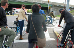 The premise of Matt Levy’s Bike Brooklyn Beer Blitz tour is to bike through the old Brewers’ Row and other beer sites in Brooklyn, stopping in front of old breweries.