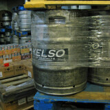 Barrels of Kelly Taylor’s Kelso beer.